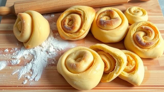 Baka med smördeg på rulle hemma