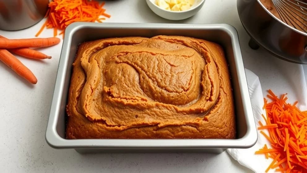 Glutenfri morotskaka i långpanna som går snabbt