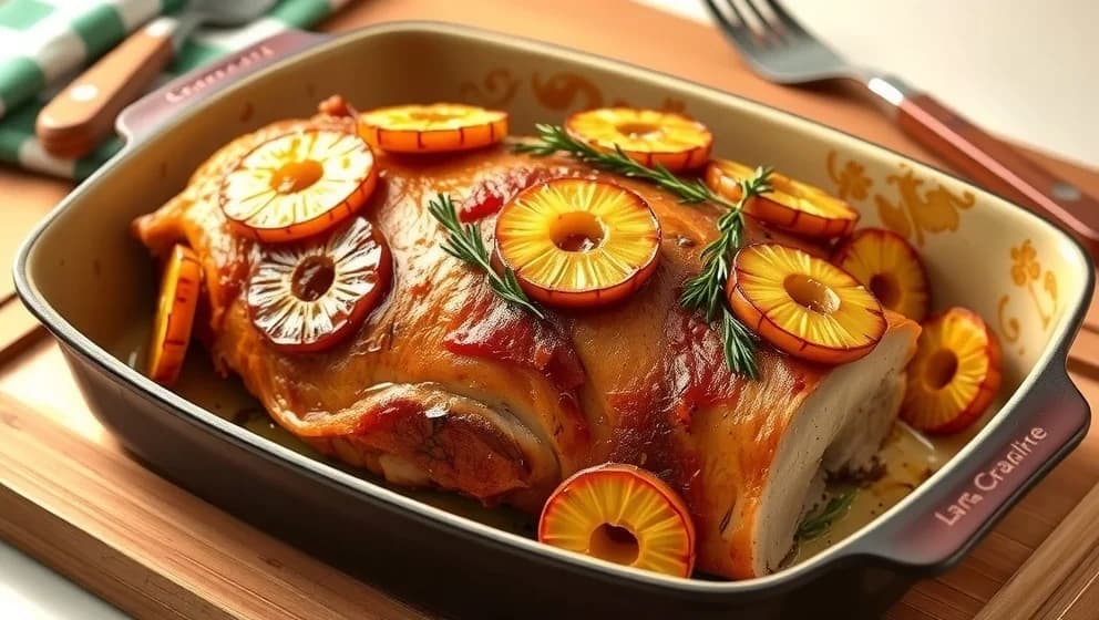 Kassler i ugn med ananas hemma