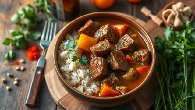 Kebab gryta med ris enkelt och gott