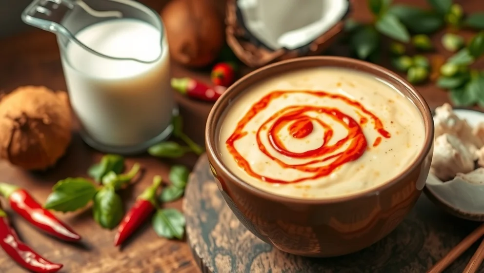 Kyckling kokosmjölk sambal oelek