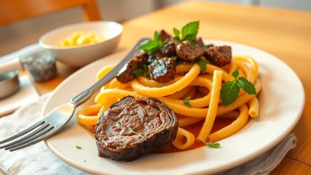 Oxfilé pasta från Jennys matblogg