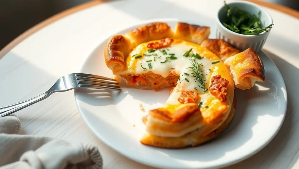 Paj med kallrökt lax och västerbottensost