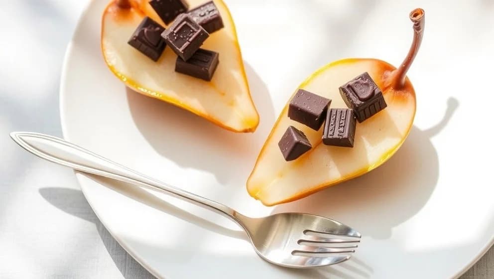 Päron med After Eight smakar gott