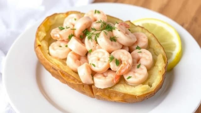 Räkröra till bakad potatis hemma