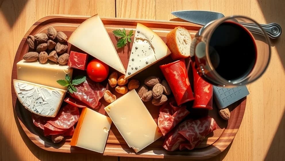 Rött vin till ost och chark