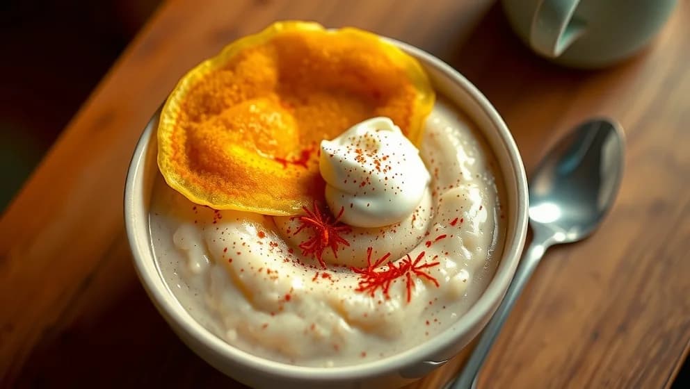 Saffranspannkaka på färdig gröt hemma