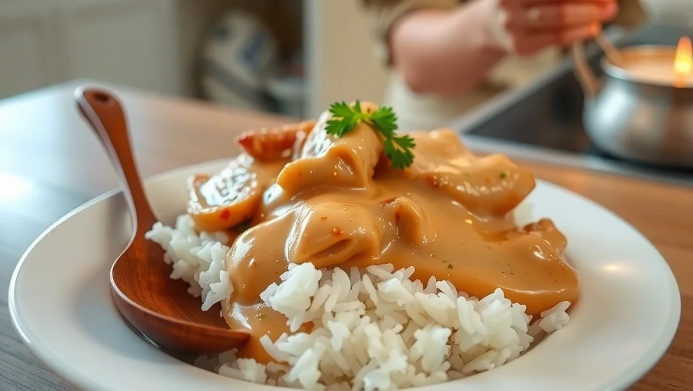 Perfekt sås till kyckling och ris