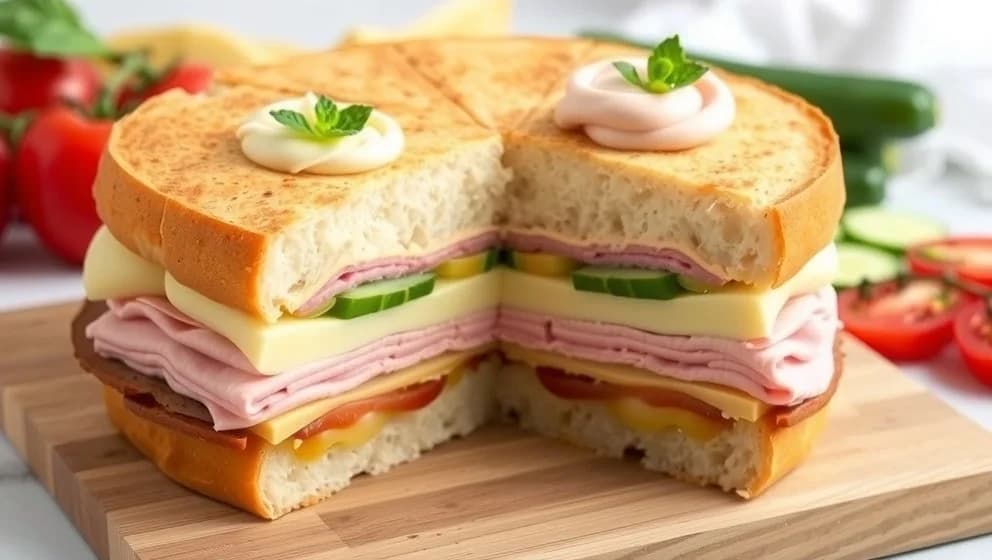 Smörgåstårta ost och skinka hemma