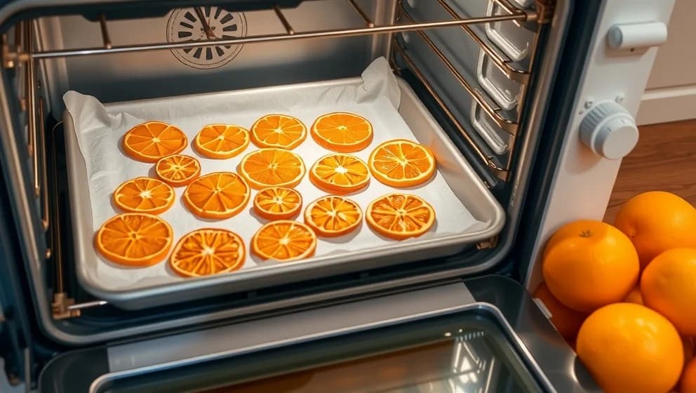 Torka apelsinskivor i ugn hemma